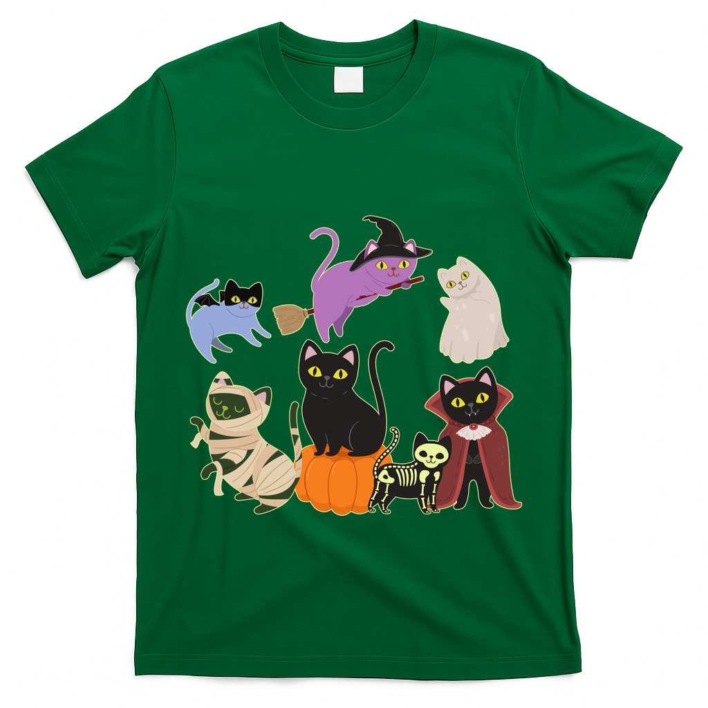 Funny Cute Halloween Costume Cats Kitties T-Shirt