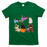 Funny Cute Halloween Costume Cats Kitties T-Shirt - Irish Green