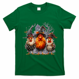 Funny Chicken Halloween Costume Spooky Season Chickens Witch T-Shirt - Irish Green