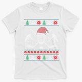 Funny Christmas Ice Hockey Ugly Christmas Cool Gift T-Shirt - White