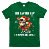 Funny Christmas Italian Christmas Donkey Dominic The Donkey T-Shirt - Irish Green