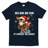 Funny Christmas Italian Christmas Donkey Dominic The Donkey T-Shirt - Navy Blue