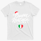 Family Christmas Italy Pride Holiday Buon Natale Italian Xmas Gift T-Shirt - White
