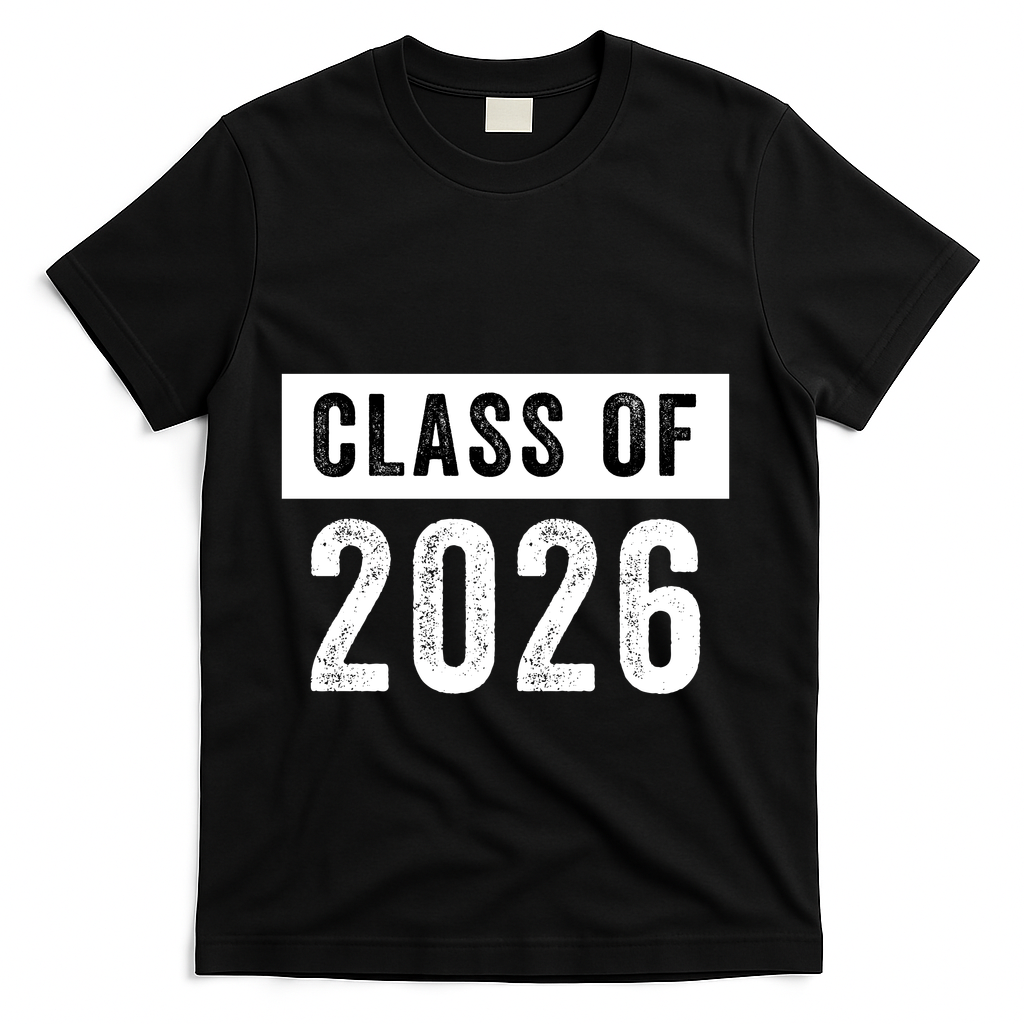 Funny Class Of 2026 Graduation Senior Class 2026 Senior Funny 2026 Graduation T-Shirt - Black