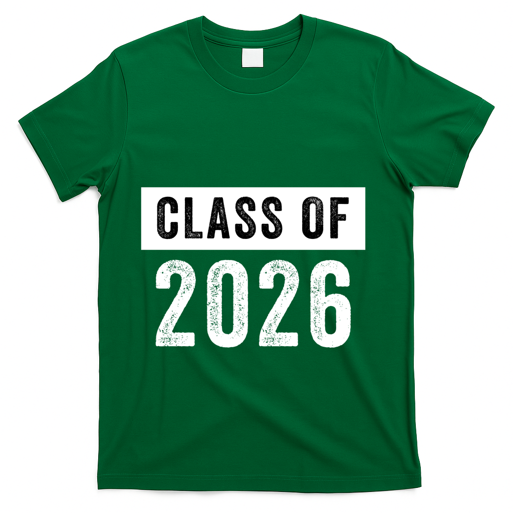 Funny Class Of 2026 Graduation Senior Class 2026 Senior Funny 2026 Graduation T-Shirt - Green