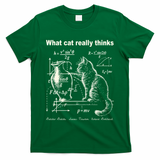Funny Cat Physics Humor Design What Cats Really Thinks T-Shirt
