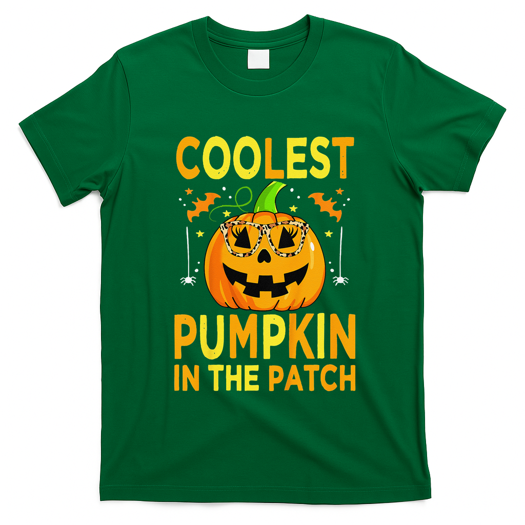 Funny Coolest Pumpkin In The Patch Funny Halloween T-Shirt - Irish Green