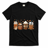 Fall Coffee Pumpkin Spice Lover T-Shirt - Black