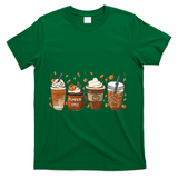 Fall Coffee Pumpkin Spice Lover T-Shirt - Green