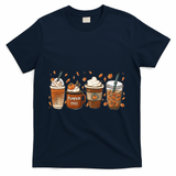 Fall Coffee Pumpkin Spice Lover T-Shirt - Navy