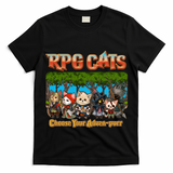 Funny Cute RPG Cats Choose Your Advenpurr T-Shirt