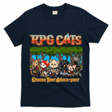 Funny Cute RPG Cats Choose Your Advenpurr T-Shirt