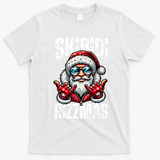 Funny Christmas Rizz Santa Ski Bi Di Rizzmas T-Shirt - White