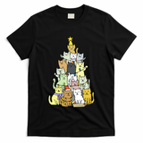 Funny Cat Christmas Tree T-Shirt