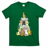 Funny Cat Christmas Tree T-Shirt