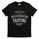 Funny Christmas Whiskey Drinking This Is My Bourbon Tasting T-Shirt - Black