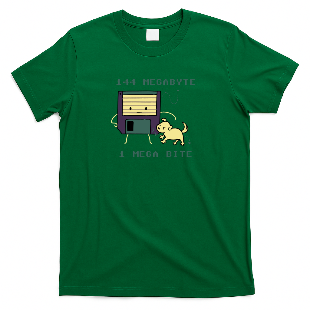 Floppy Disk 144MB Dog Megabite by Tobe Fonseca - Green