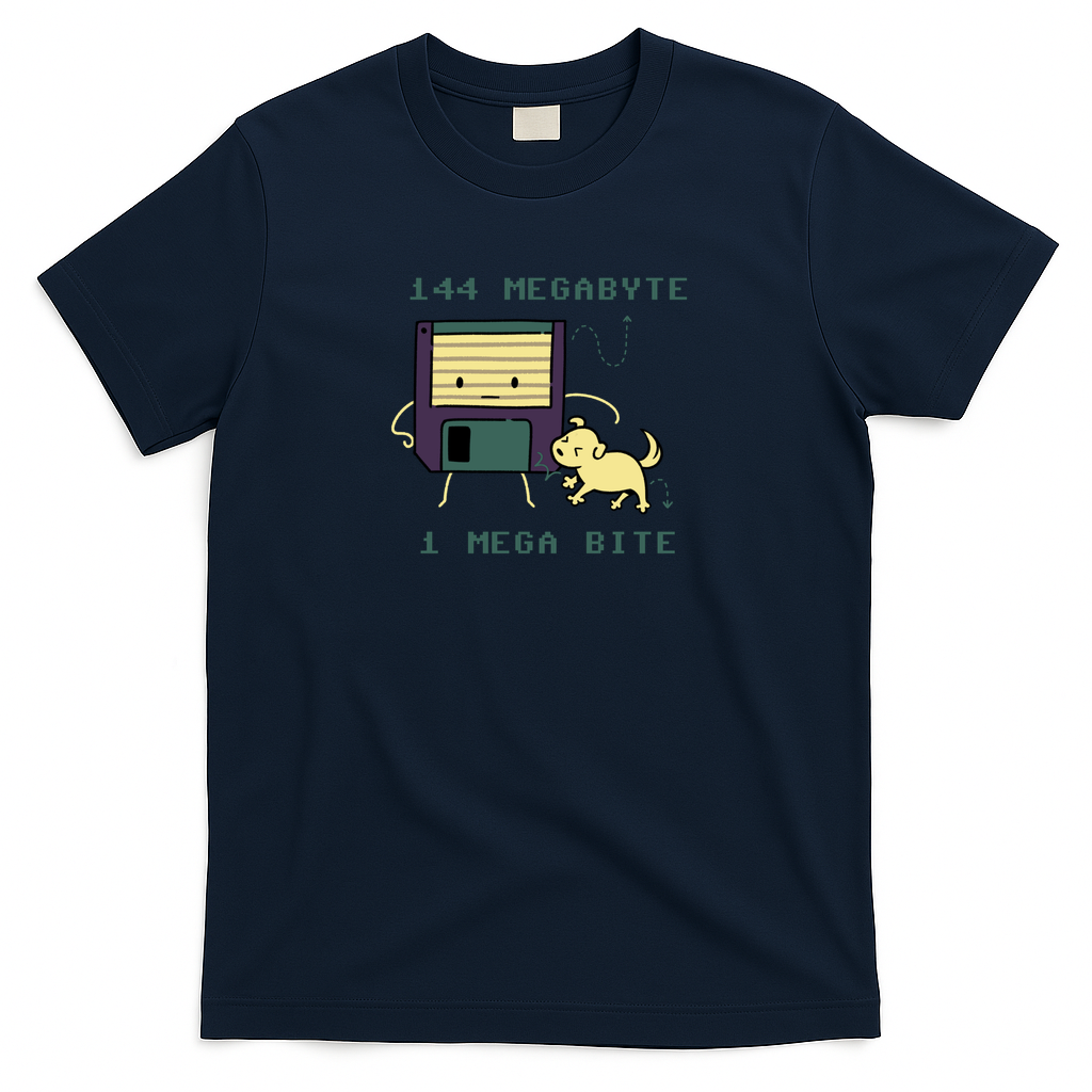 Floppy Disk 144MB Dog Megabite by Tobe Fonseca - Navy