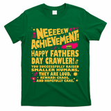 Fathers Day Gamer Dad Achievement Funny Lit RPG Gift T-Shirt - Green
