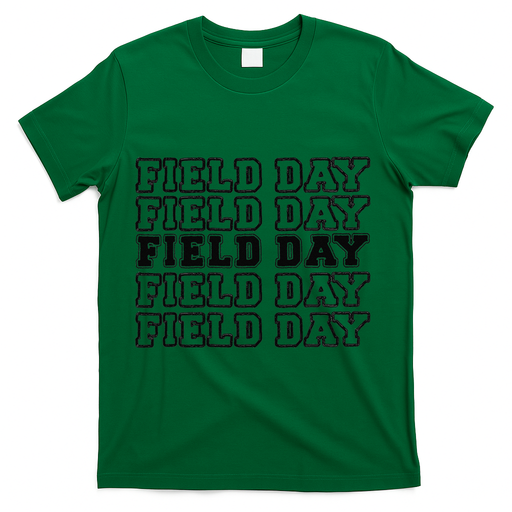 Field Day Last Day OF School Teacher T-Shirt - Green