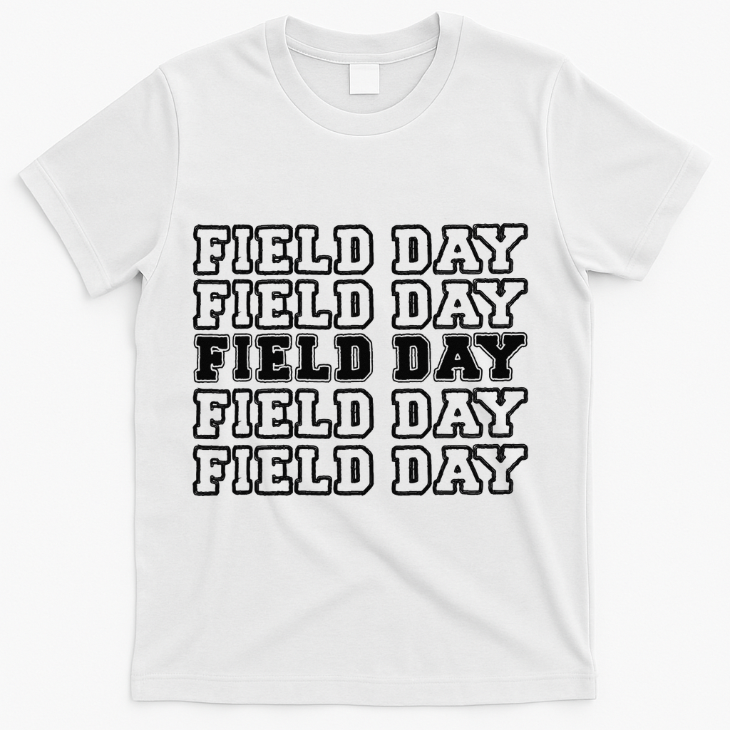 Field Day Last Day OF School Teacher T-Shirt - White
