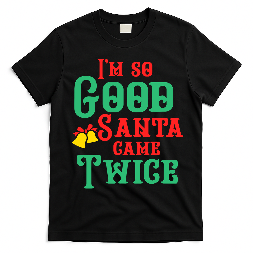 Funny Dirty Naughty Inappropriate Christmas Adult Sexy Xmas T-Shirt - Black