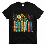 Fantasy Drama Tragedy Book Floral Subtle Anti Trump T-Shirt - Black