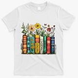 Fantasy Drama Tragedy Book Floral Subtle Anti Trump T-Shirt - White