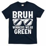 Field Day Team Spirit Bruh Winners Wear Green T-Shirt - Navy