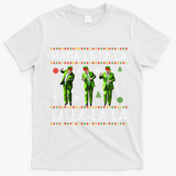 Funny Donald Trump Ugly Christmas Sweater. Maga La La La T-Shirt - White