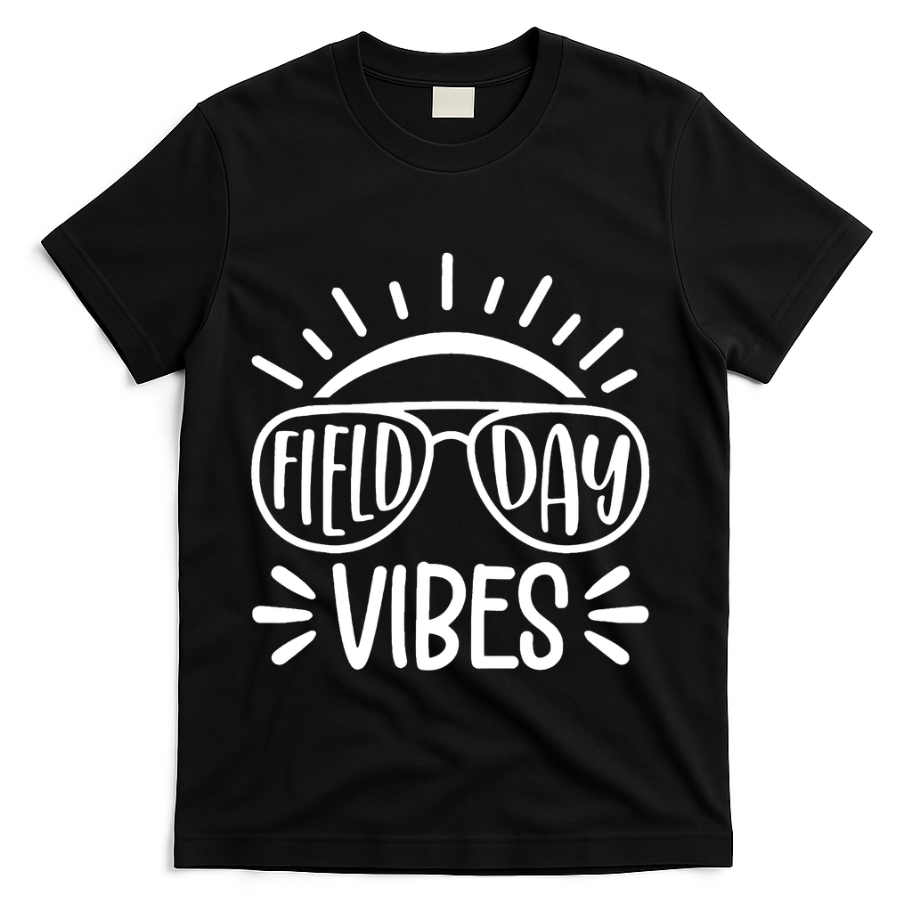 Field Day Vibes Summer T-Shirt - Black