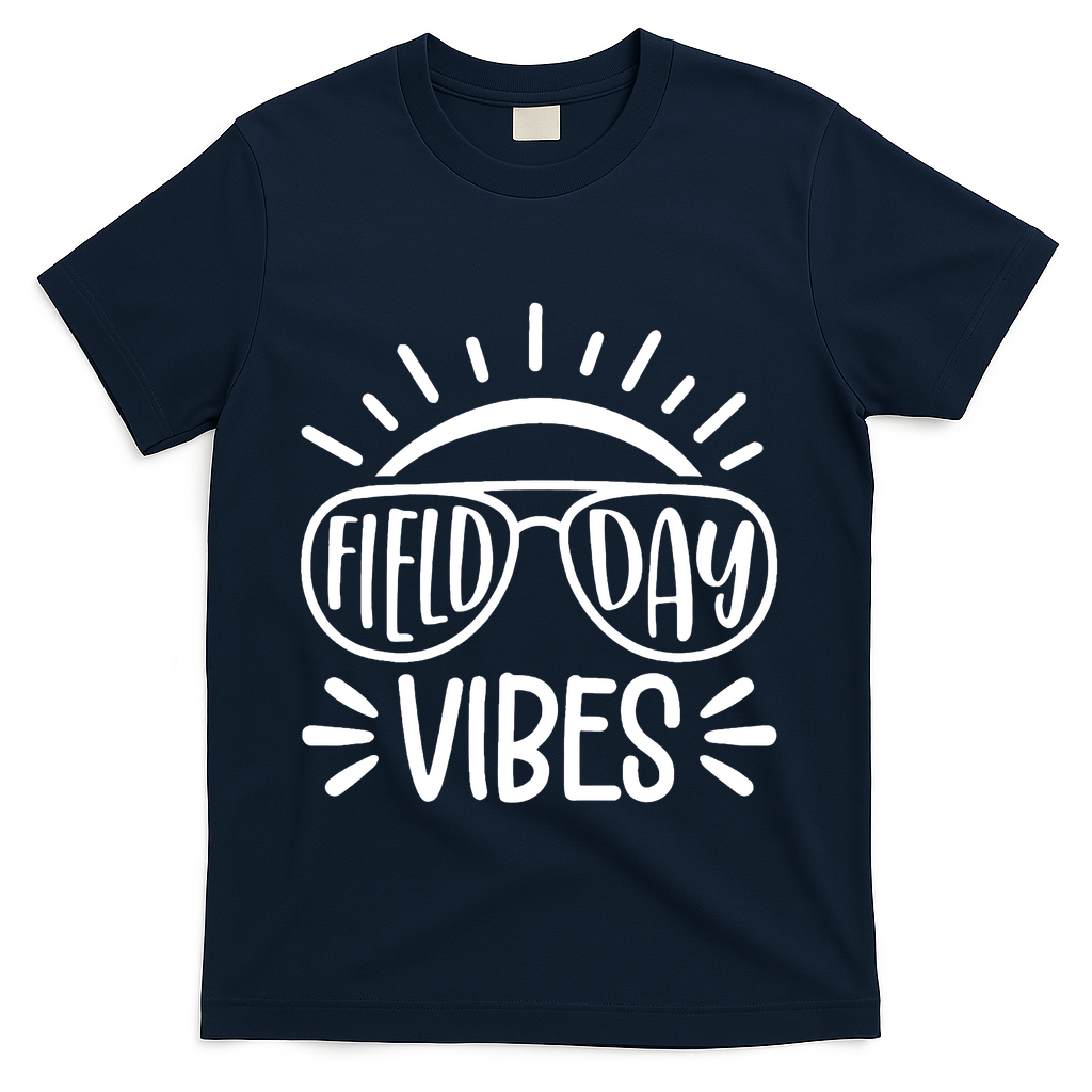 Field Day Vibes Summer T-Shirt - Navy
