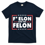 F Elon and the Felon T-Shirt - Navy