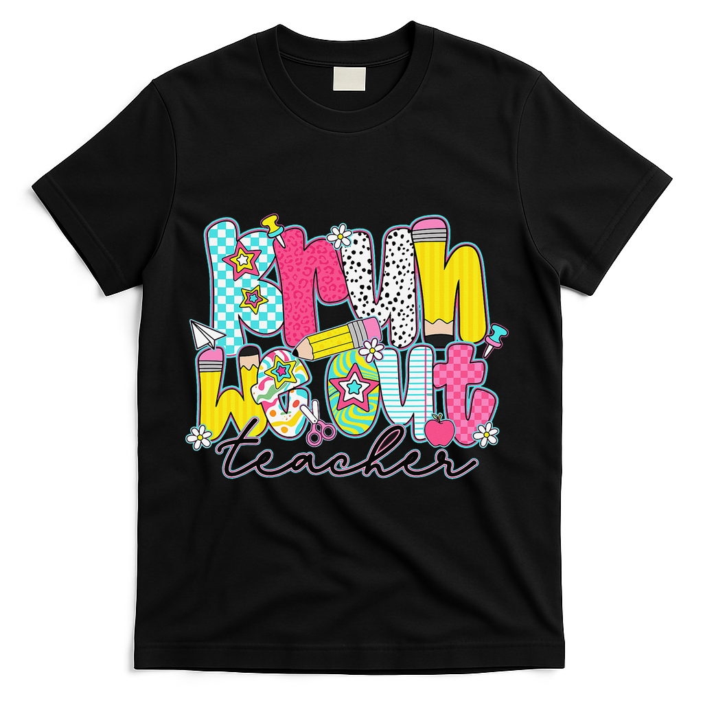 Funny End Of School Year Teacher Summer Bruh We Out T-Shirt - Black