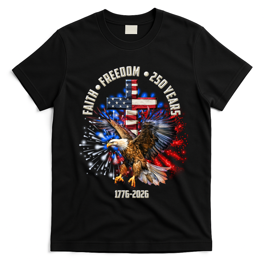 Faith Freedom 250 Years 1776-2026 T-Shirt