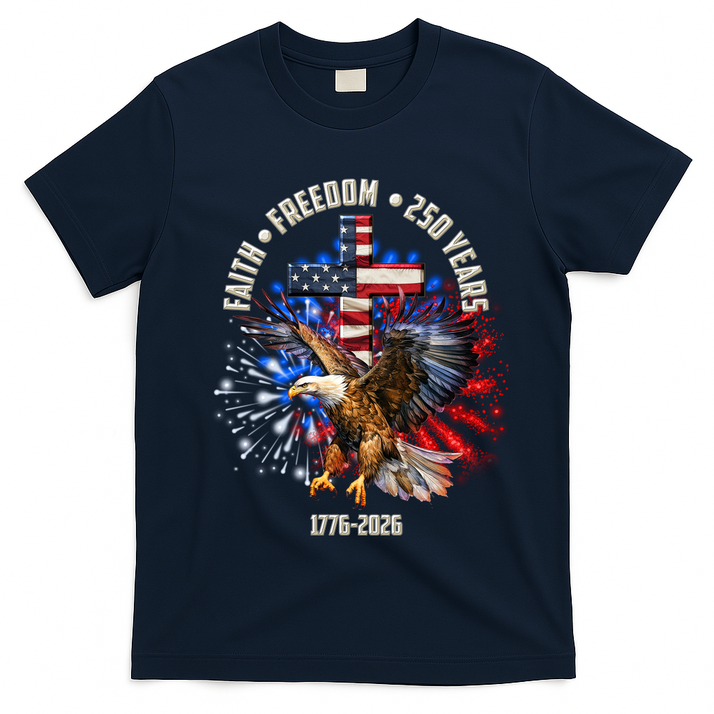 Faith Freedom 250 Years 1776-2026 T-Shirt