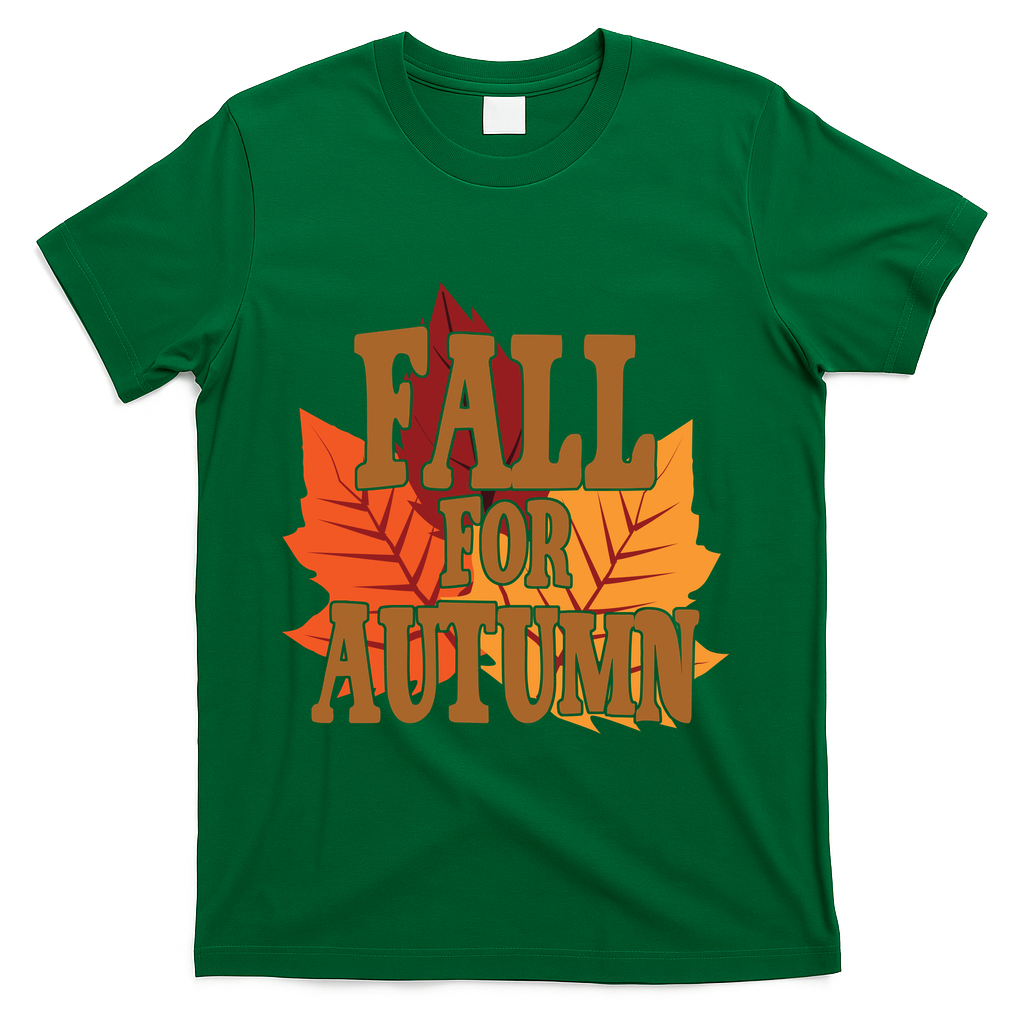 Fall For Autumn Nature Leaves T-Shirt - Green