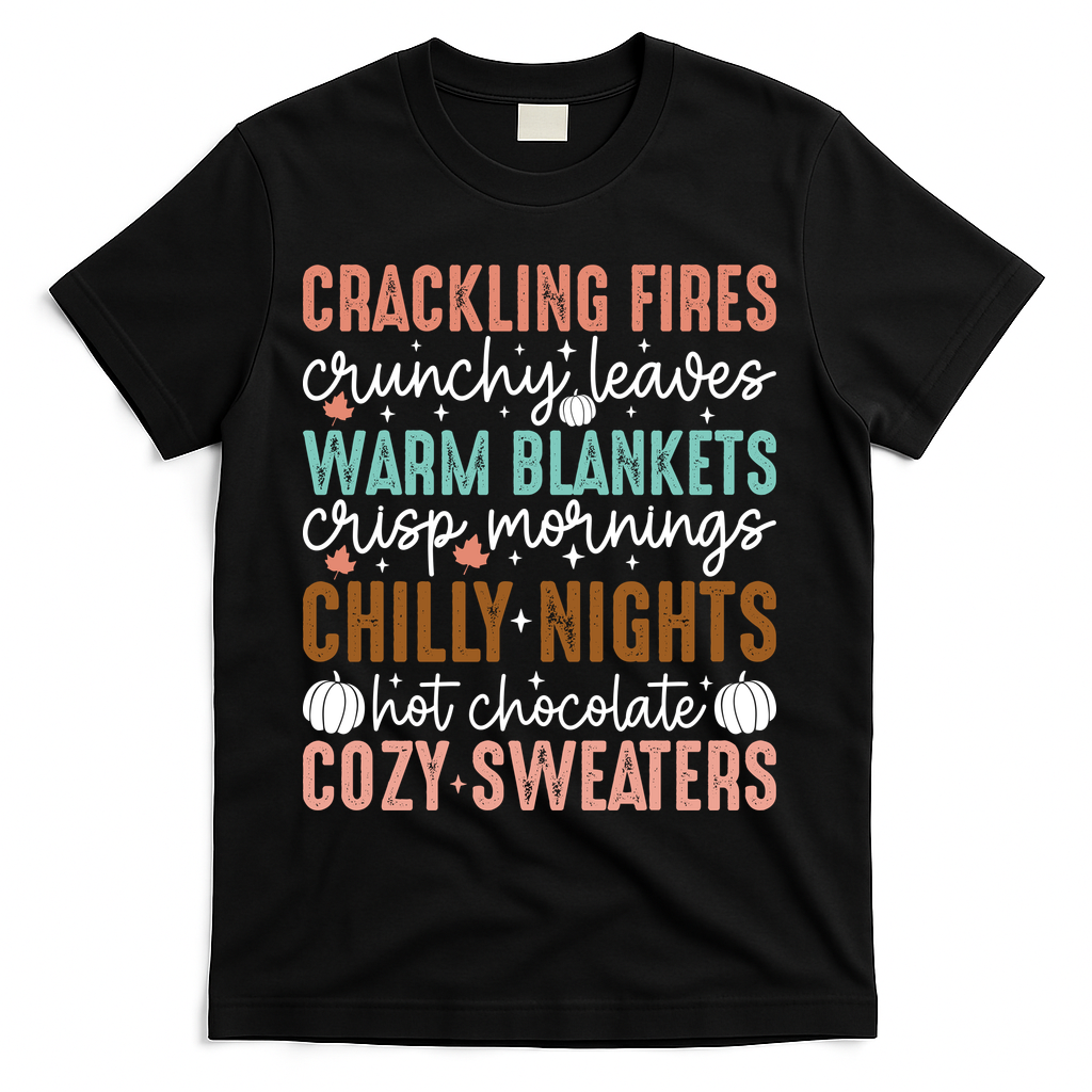 Funny Fall Autumn Season Quote T-Shirt - Black