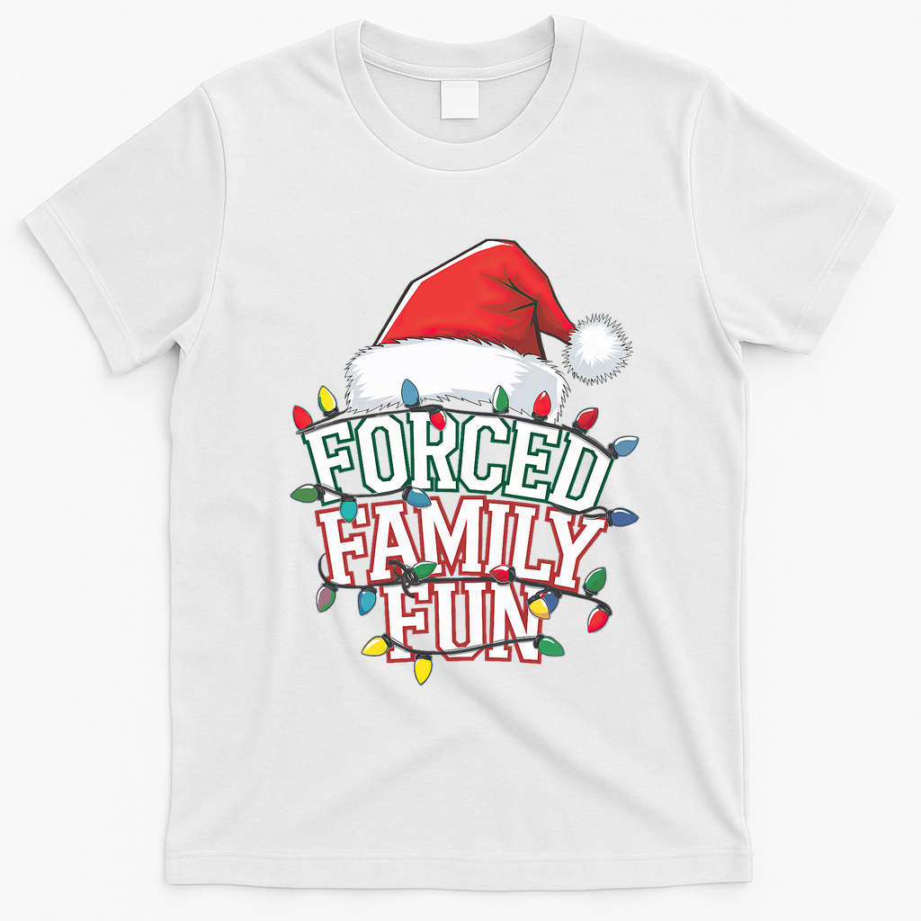 Forced Family Fun Christmas T-Shirt - White