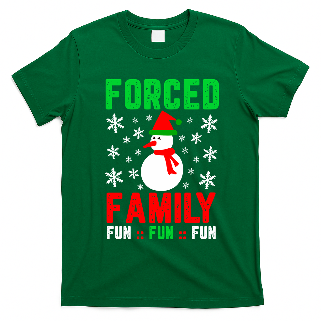 Forced Family Fun T-Shirt - Irish Green