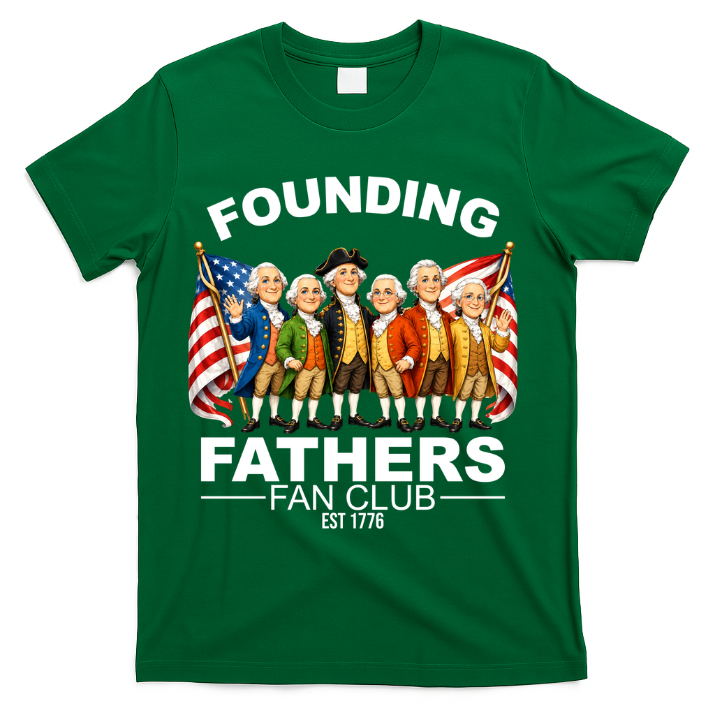 Founding Fathers Fan Club T-Shirt - Green