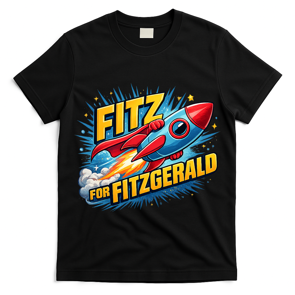 Fitz For Fitzgerald Rocketship T-Shirt