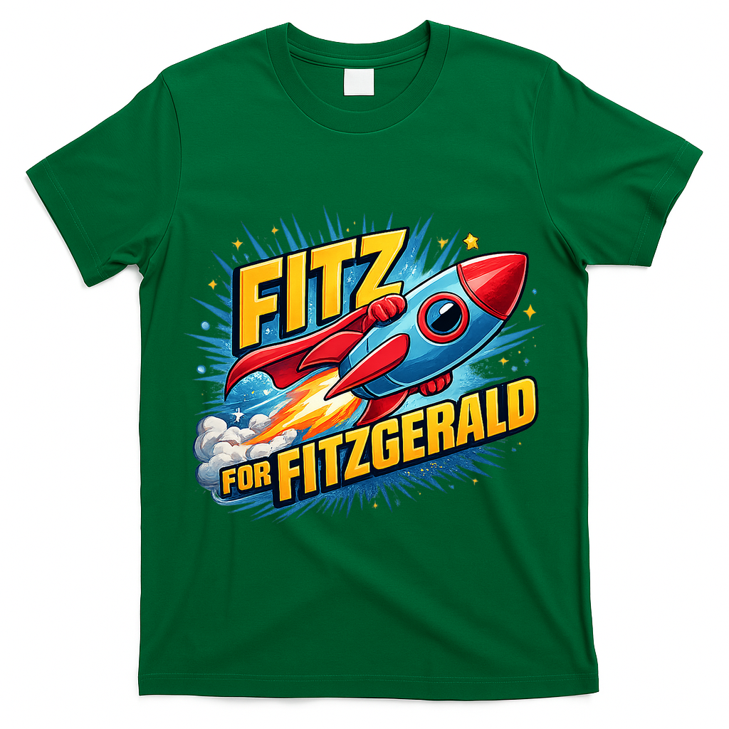 Fitz For Fitzgerald Rocketship T-Shirt