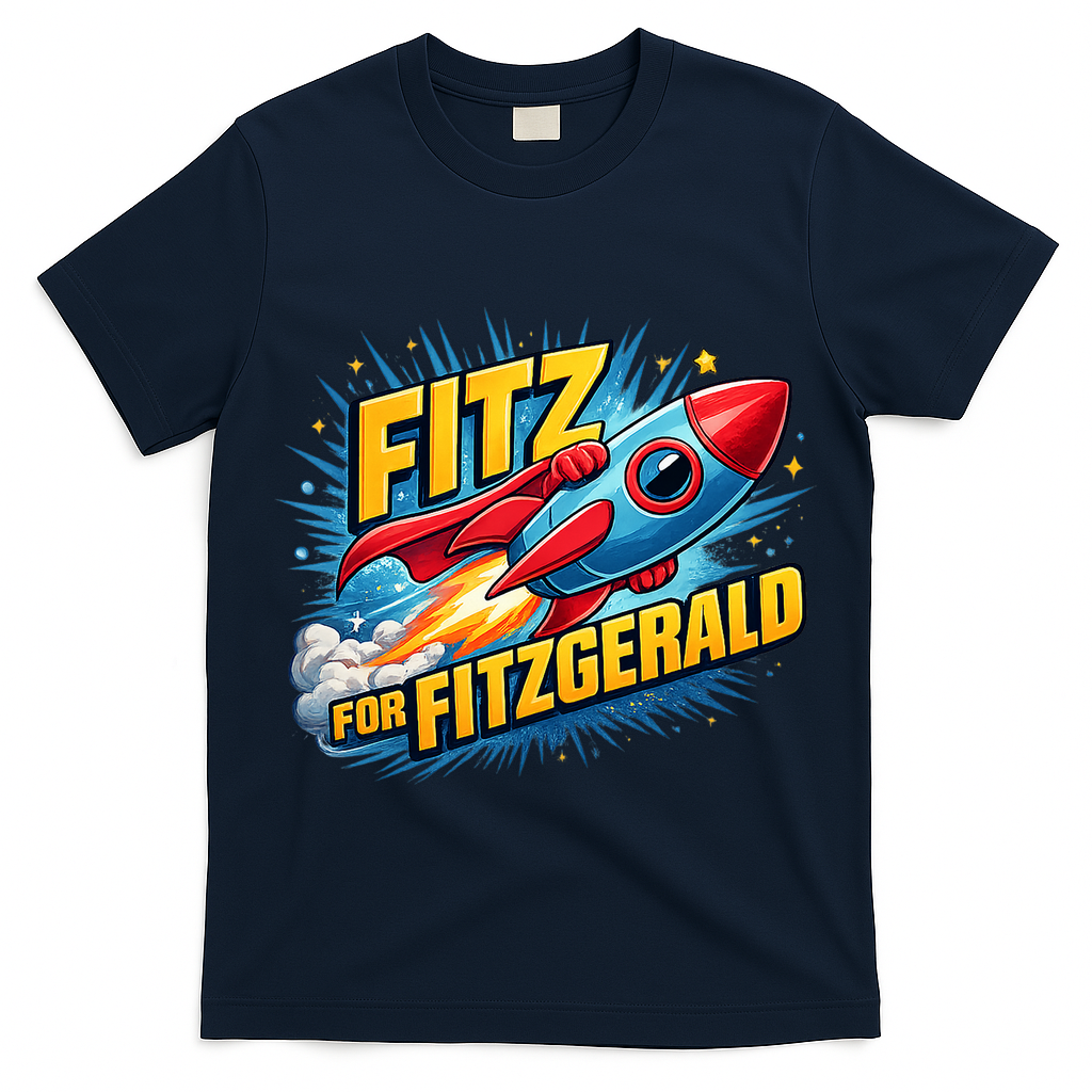 Fitz For Fitzgerald Rocketship T-Shirt