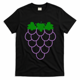 Funny Fruit Grapes Halloween Costume Funny Funny T-Shirt - Black