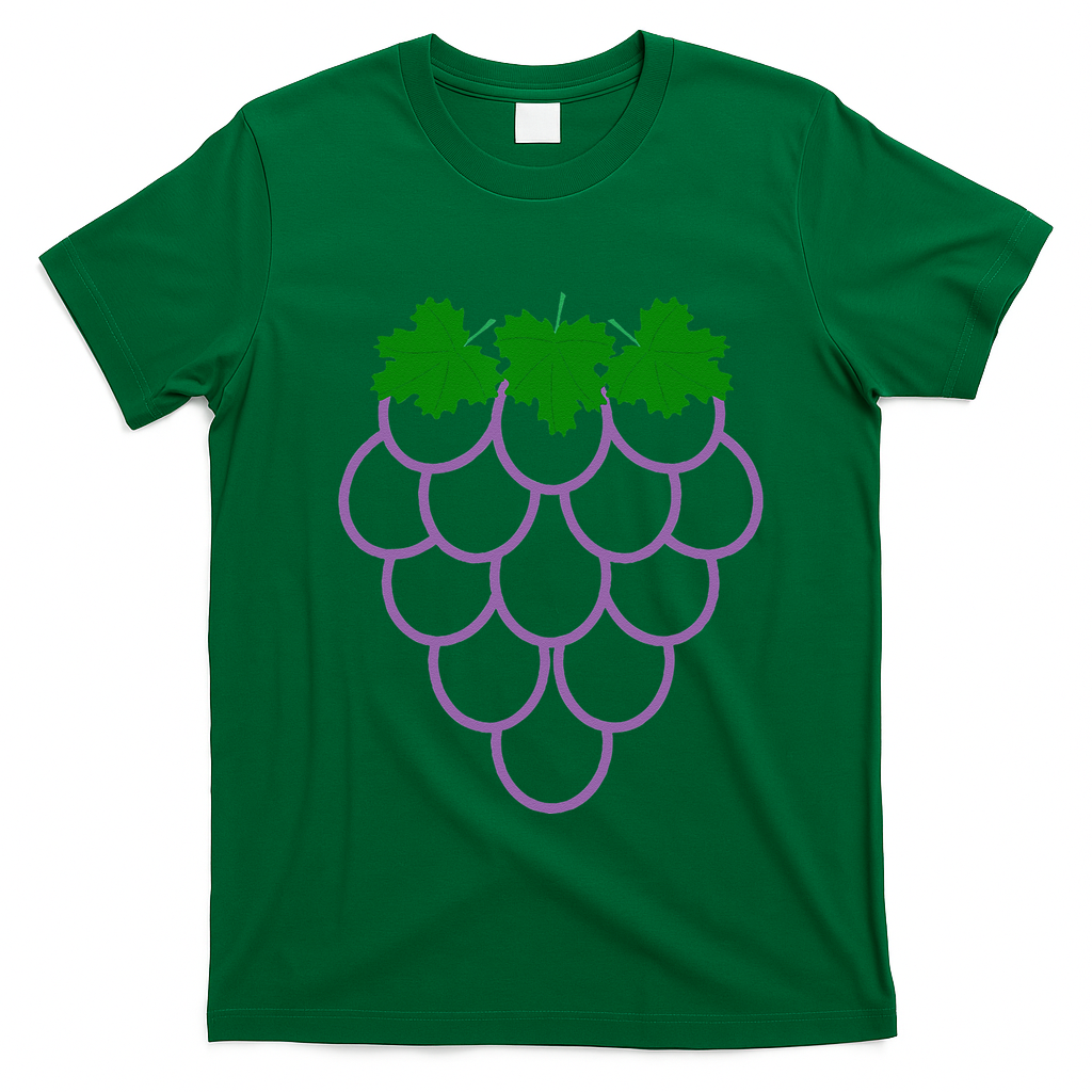 Funny Fruit Grapes Halloween Costume Funny Funny T-Shirt - Irish Green