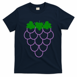 Funny Fruit Grapes Halloween Costume Funny Funny T-Shirt - Navy Blue
