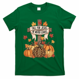 Fall For Jesus Thanksgiving Autumn T-Shirt - Green