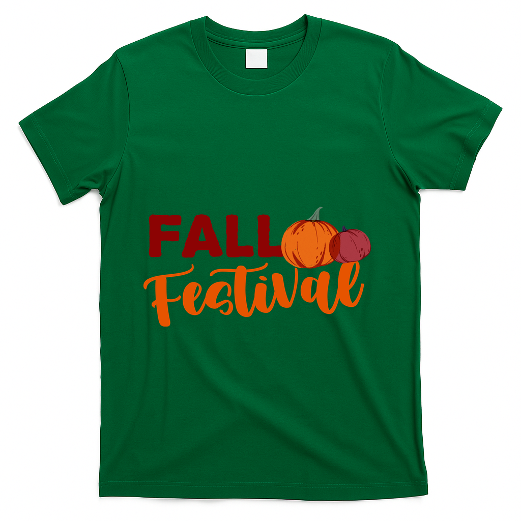 Fall Festival Pumpkin Halloween T-Shirt - Green