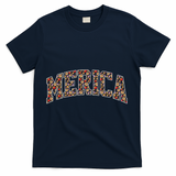 Fast Food Pattern Merica T-Shirt - Navy